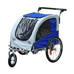 Aosom Elite II 2-in-1 Bike Trailer for Dogs