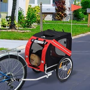 Aosom Elite Pet Dog Bike Trailer with Type ‘A’ Hitch