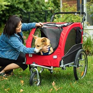 Best Choice Products 2-in-1 Pet Stroller and Trailer