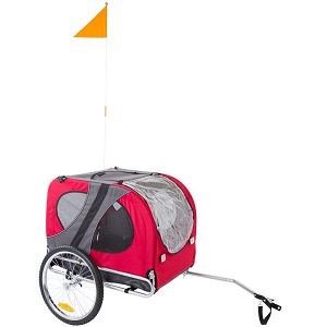 Rage Powersports Red Pull-Behind Dog Bicycle Trailer
