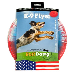Ruff Dawg K9 Flyer Rubber Dog Toy