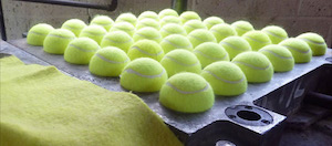 Green Wool or Nylon Coating Tennis Balls