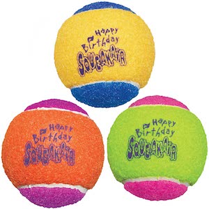 KONG SqueakAir Birthday Ball Dog Tennis Toy