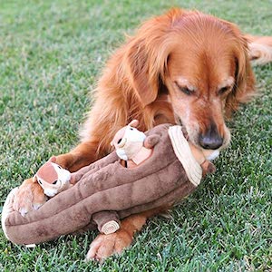 ZippyPaws Woodland Friends Burrow Hide & Seek Plush Dog Toy