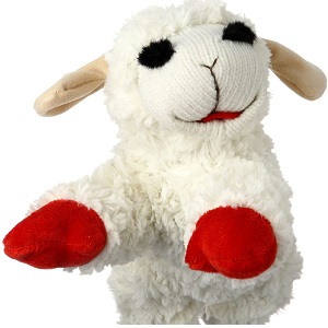 Multipet Lamb Chop Plush Dog Toy  