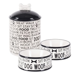 Bone Dry DII Ceramic Pet Food & Water Sets