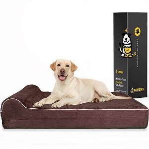 KOPEKS 7-inch Thick High-Grade Orthopedic Bed for Dogs