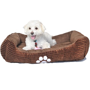 Long Rich Reversible Rectangle Dog Bed