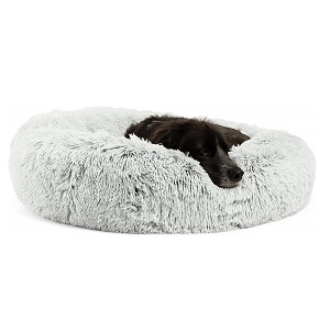 Sheri Calming Shag Vegan Fur Bed for Dogs