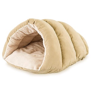 Sleep Zone Faux Suede Cuddle Cave Dog Bed