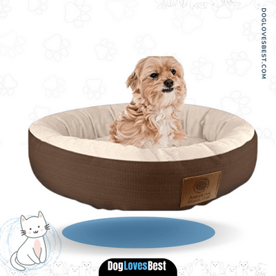  American Kennel Club Casablanca Solid Round Pet Bed