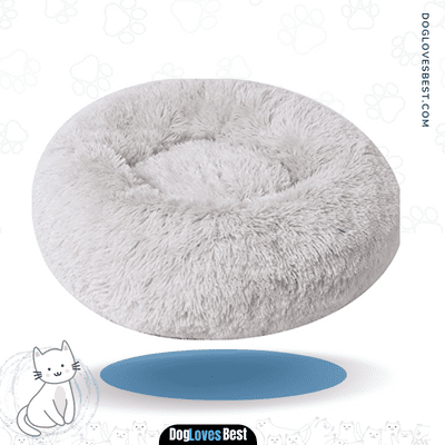 BinetGo Dog Bed Cushion Faux Fur Donut Cuddler
