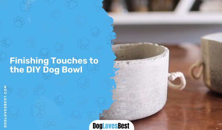 Finishing Touches to the DIY Dog Bowl