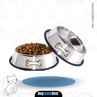 GPET Anti-Skid Stainless Steel Dog Bowl