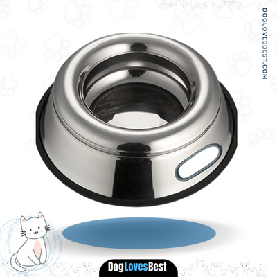 Indipets Stainless Steel Splash Free Dog Bowl