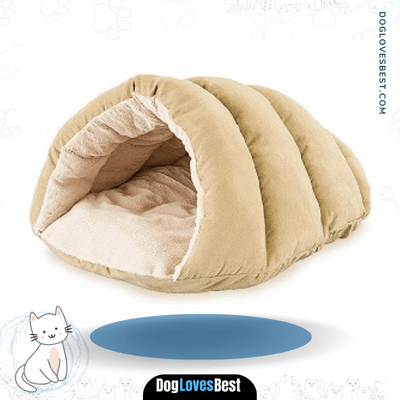 Sleep Zone Faux Suede Cuddle Cave Dog Bed 