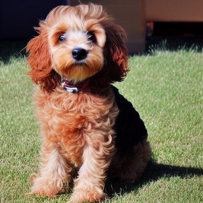 Cockapoo Dog Apricot Color